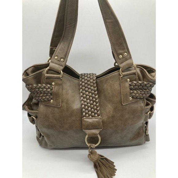 Steve Madden Olive Green Weave Basket Look - Picture 1 of 12